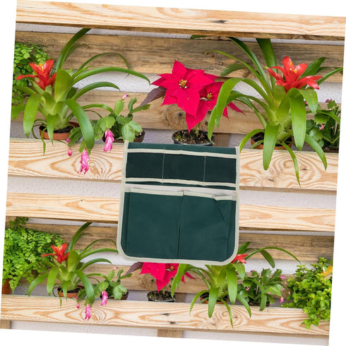 Portable Garden Kneeler Seat Tool Bag with Large Storage Pouch Oxford Cloth Gardening Kneeling Bench Organizer