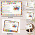 VGoghex 50 Teacher Mail Notes to Parents Happy Mail Letter Positive Notes Home from Teacher PCS Building Blocks Pattern