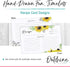 Outshine Premium Recipe Cards, 4x6 Inches Sunflower Design (Set of 50), No-Smear Double Sided Thick Cardstock