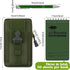 Eaasty 5 Pcs Waterproof Notebook Tactical 3 x 5 Inch Pocket Notebook with Metal Weatherproof Pen and Fabric Cover for Outdoor Activities Recording (Army Green) by Eaasty