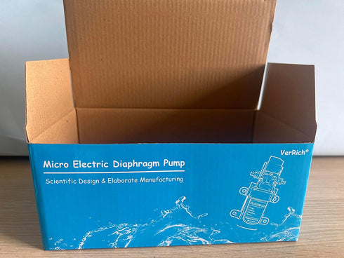 VerRich 12V Water Pumps, 1/2" Diaphragm Pump, Self Priming High Pressure Pump for Motorhome, Caravan, Boat