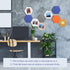 PATIKIL 6 Packs Felt Bulletin Board, 12"x10" Self Adhesive Hexagon Tiles for Sound Proofing Wall Panels, White