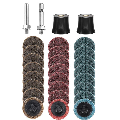 HARFINGTON 28pcs Quick Change Discs Set 1" Roll Lock Sanding Discs with