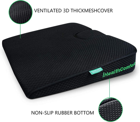 IHEALTHCOMFORT(19.717.7inches Extra Large Sciatica Seat Cushion for Office Chair,Oversized Car and Truck Seat