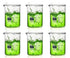 EISCO 6PK Beakers, 400ml - Griffin Style, Low Form with Spout, Borosilicate 3.3 Glass