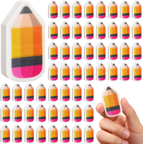 Seajan 100 Pcs Operation Christmas Favors, Cute Mini Pencil Erasers for Classroom Prize Reward Gifts