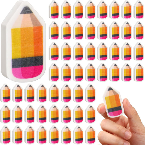 Seajan 100 Pcs Operation Christmas Favors, Cute Mini Pencil Erasers for Classroom Prize Reward Gifts