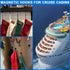 LOVIMAG 3 Pcs Magnet Hooks for Cruise Cabin, 40LBS Cruise Door Magnets with Epoxy Coating, Strong Neodymium for Kitchen