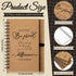 Tenceur Employee Appreciation Gifts, Motivational Notebooks, Inspirational Kraft Spiral Journal Notepads with Bamboo