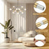PATIKIL 3 Sets 11.8" M10 1mm Threaded Extension Rod, x Fine Thread Lamp Pipe with Lamp Pipe Nipples for Pendant Light