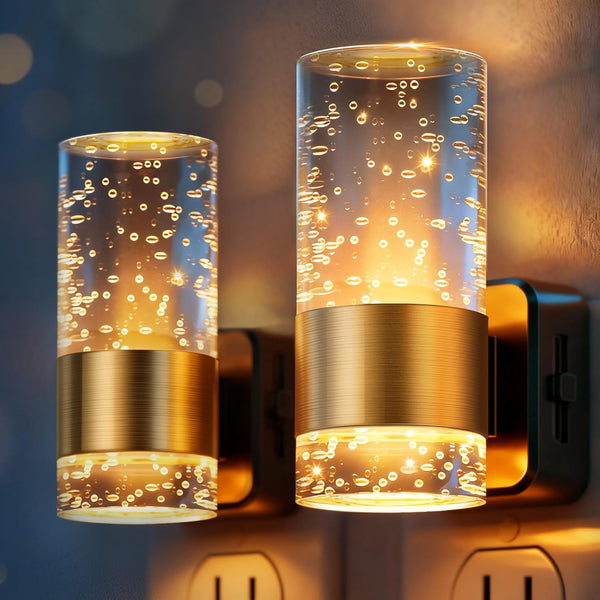 JandCase Night Light, Night Lights Plug into Wall,2 Pack 3000K Dimmable LED