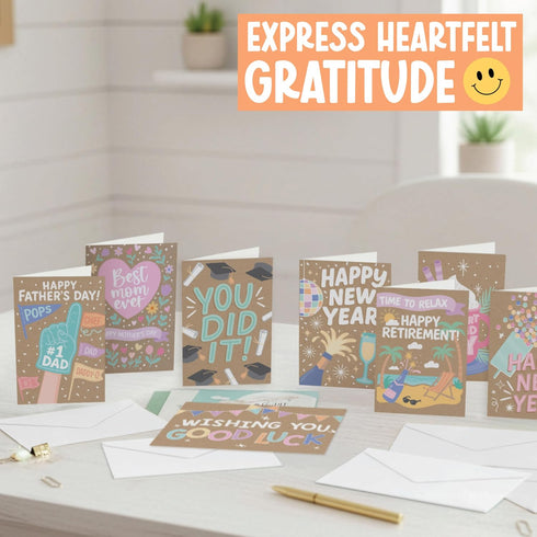 54 Pack Hadley Designs Assorted Cards With Envelopes All Occasion - Bulk Greeting Cards For All Occasions, Mixed