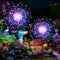 HPUFKOT Solar Garden Lights Outdoor,Waterproof Garden,2 Pack 200 LED Twinkling Firework Lights Decorative