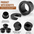 SATINIOR 10 Packs Desk Cable Wire Grommet Cord, PC Computer Desk Plastic Grommet Cord, Tidy Cable Hole Cover Organizers
