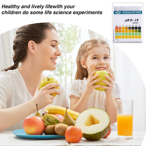 200 Strips Plastic Ph Test Strips, Universal Ph 0-14, Litmus Test Paper with Storage Case for Saliva Urine Water Soil