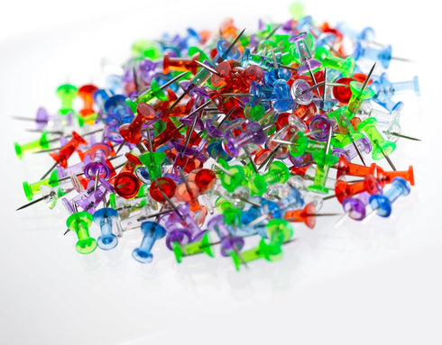 Officemate Translucent Push Pins, 35710