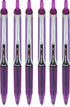 Pilot Precise V5 RT Retractable Rolling Ball Pens, Extra Fine Point, Purple Ink, 6 Pens