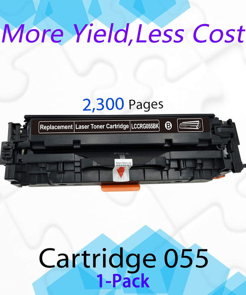EASYPRINT (1-Pack, No Chip) Compatible Toner Cartridge Replacement for Canon 055 (1 Black) for LBP664Cdw MF740Cdw