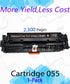 EASYPRINT (1-Pack, No Chip) Compatible Toner Cartridge Replacement for Canon 055 (1 Black) for LBP664Cdw MF740Cdw