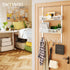 16 2 SWTYMIKI Over The Door Hook with Hooks & Mesh Baskets - Heavy Duty Over The Door Organizer Hanger for Towels