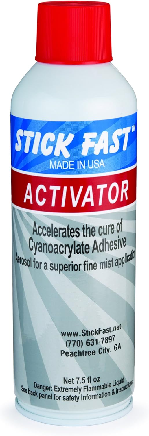 Stick Fast Aerosol Activator Multipurpose Adhesive Spray, Clear, 7.5 Ounces