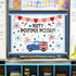 JarThenaAMCS 74Pcs Happy Independence Day Bulletin Board Kit - Patriotic Red Blue Star Truck Fireworks Cutouts