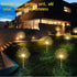 TYASDBA Outdoor,155LED 8 (2Pack) Garden Decor Solar Lights lighting modes pole light Waterproof Warm White Solar Garden