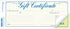 Rediform Gift Certificate Pack, 25 Duplicates with Envelopes, Blue/Gold, 3.625" x 9.5", Numbered