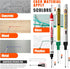 BERHW 12 5 Set Pcs Multi-Purpose Long Head Deep Hole Marker Pens, Long Nib Marker For Metal, Quick Dry Waterproof