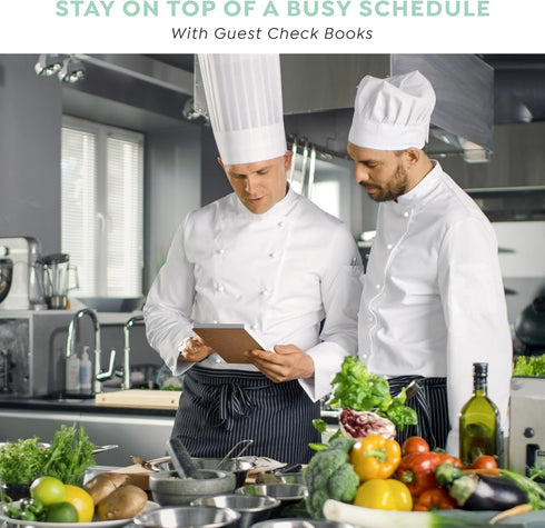 20 Pack 50 Alitte Guest Check Books for Servers Order Book Restaurant Server Notepads with Serial Numbers, Menu Labels