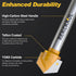 120-Degree 1/4" 1/2" V Groove Router Bit, Shank, Cutting Diameter, Carbide Tip Woodworking CNC Engraving Bit for Sign
