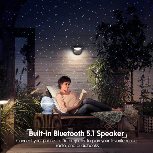 Rossetta Galaxy Projector, Star Projector LED Lights for Bedroom, Outdoor Lighting Projector, Starry Night Light