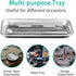 6pcs Metal Tray, Stainless Steel Small Tray for Tattoo, Resin, Bathroom, Lab Supplies