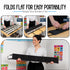 Pack of 2 Bulletin Board Border Storage - Black, 37.5" x 23.8" Pocket Charts for Easy Organization, Portable Box