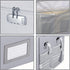 ENGPOW Fireproof Box with Lock, Collapsible Document Box with Zippers, Portable Home Office Safe for Hanging