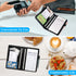 ACdream Server Books for Waitress - Cute Pocket Leather Money Organizer Wallet, Cash Check Bill Receipt Holder, Black