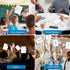 Marte Vanci Dry Erase Answer Paddles, Quick Response White Boards with Magnetic Markers, Double Sided Paddles