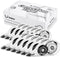 Whiteout Correction Tape - Easy To Use Applicator for Instant Corrections, 12pack, 5M/196" x 0.2", Black for School