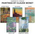 Elan Publishing Company Field Notebook, 5"x8", MONET Patterns, Lined Memo Book, Pack of 5