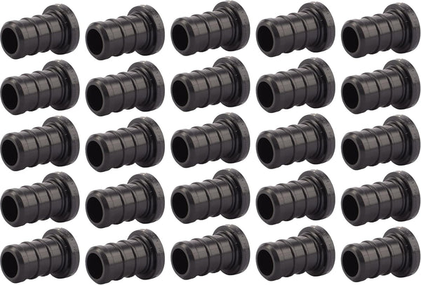 SharkBite 1/2 Inch Poly Crimp Plug, UP514, Pack of 25, PEX Pipe, PE-RT