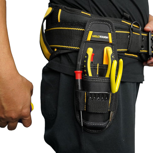 Min Work Organizer Tool Pouch, Small Tool Holder with Snap Clip and Knife Holder