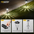 12-Pack 6500K Ensenior Solar Lights Outdoor, Auto ON/Off LED Solar Garden Lights for Pathway, Yard, Patio, Walkway