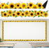 Capoda 24 Pcs Rustic Farmhouse White Wood Magnetic Borders for Classroom Whiteboard Summer Sunflower Trim Decorations