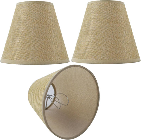 TAaMTYH Small Lamp Shade Chandelier Shades Set of 3Fabric Lampshade for Wall LampChandelier