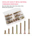 cSeao 100pcs M6 15mm 25mm 35mm 45mm 55mm 65mm 75mm Baby Bed Crib Screws Hardware Replacement Parts Assortment Kit, Zinc
