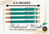 InnoBeta Irish Gifts for Women, Men, Teens, Ballpoint Pen Set of 4, Lucky Shamrock Theme Gifts for Friends