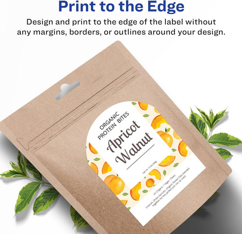 Avery Arched Wine Labels, Sure Feed for Laser Printers, 4.75" x 3.5", 40 White Labels (22826)