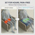 COMFORTANZA 20x20x5 Medium-Soft Memory Foam Recliner Chair Seat Cushion for Long Sitting - Armchair Pad with Washable