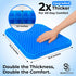 Tailbone SelectSoma Double-Thick Gel Seat Cushion for Long Sitting Pressure Relief for Back, Sciatica, Coccyx, Pain