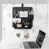 EHO Clamp On Desk Pegboard, Short Privacy Divider, Office Partition Panel, No Drill Desk Mounted Organization Board,